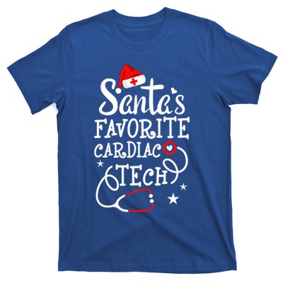 Santa's Favorite Cardiac Tech Christmas Cardiovascular Tech Gift T-Shirt