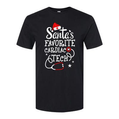 Santa's Favorite Cardiac Tech Christmas Cardiovascular Tech Gift Softstyle CVC T-Shirt