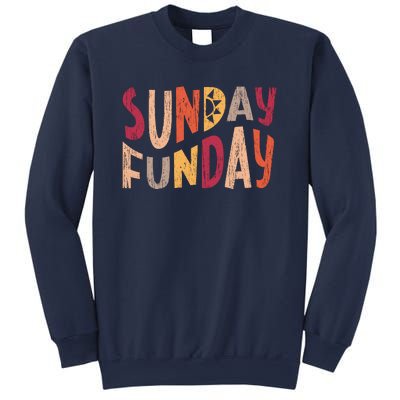 sunday funday football sunday cool typography funny sunday funday Sweatshirt