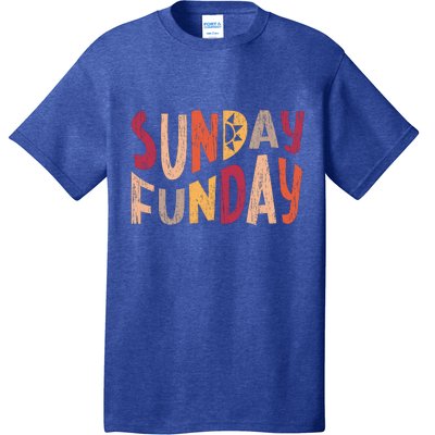 sunday funday football sunday cool typography funny sunday funday T-Shirt