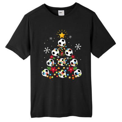 Soccer Football Christmas Tree Holiday Season Tall Fusion ChromaSoft Performance T-Shirt