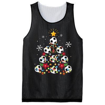 Soccer Football Christmas Tree Holiday Season Mesh Reversible Basketball Jersey Tank