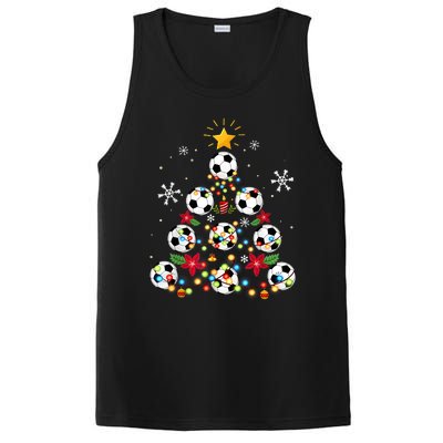 Soccer Football Christmas Tree Holiday Season PosiCharge Competitor Tank