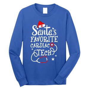 Santa's Favorite Cardiac Tech Christmas Cardiovascular Tech Cool Gift Long Sleeve Shirt