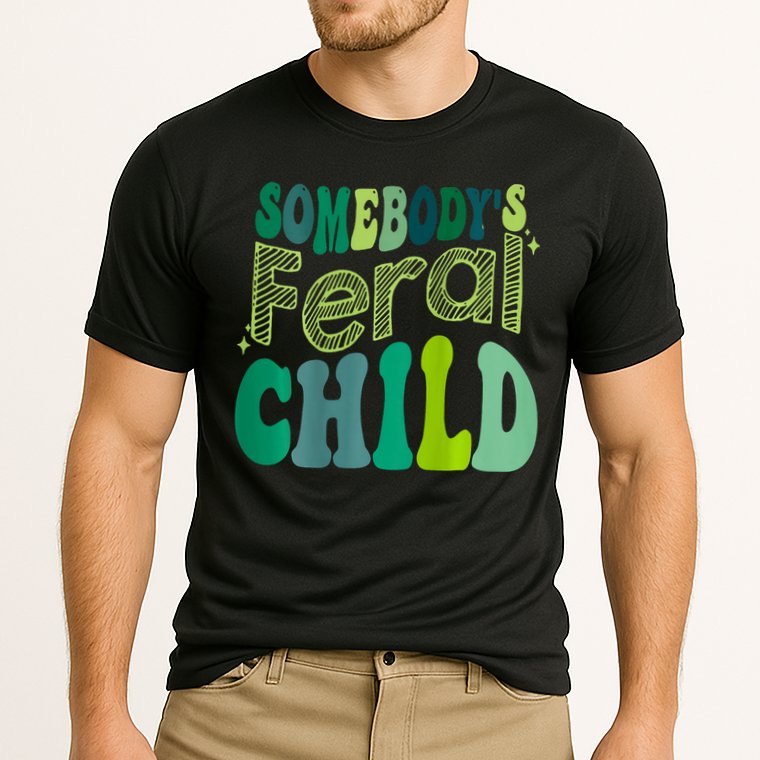 Somebodys Feral Child Cooling Performance Crew T-Shirt