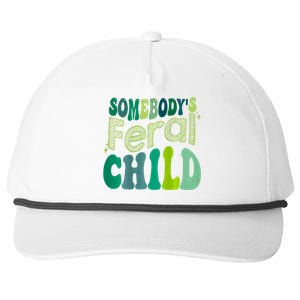 Somebodys Feral Child Snapback Five-Panel Rope Hat