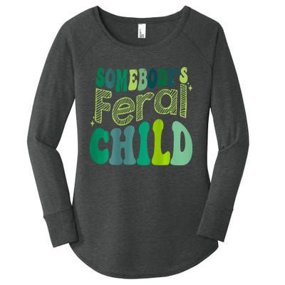 Somebodys Feral Child Women's Perfect Tri Tunic Long Sleeve Shirt