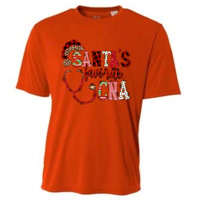 SantaS Favorite Cna Certified Nursing Assistant Nurse Xmas Funny Gift Cooling Performance Crew T-Shirt