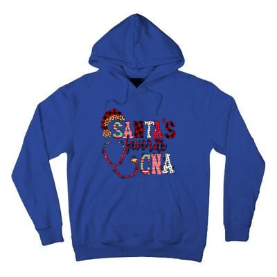 SantaS Favorite Cna Certified Nursing Assistant Nurse Xmas Funny Gift Tall Hoodie