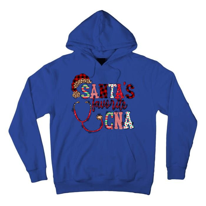 SantaS Favorite Cna Certified Nursing Assistant Nurse Xmas Funny Gift Tall Hoodie