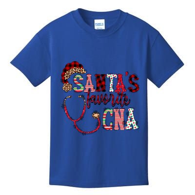 SantaS Favorite Cna Certified Nursing Assistant Nurse Xmas Funny Gift Kids T-Shirt