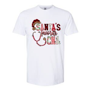 SantaS Favorite Cna Certified Nursing Assistant Nurse Xmas Funny Gift Softstyle CVC T-Shirt