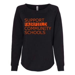 Support Fairfield Community Schools Womens California Wash Sweatshirt