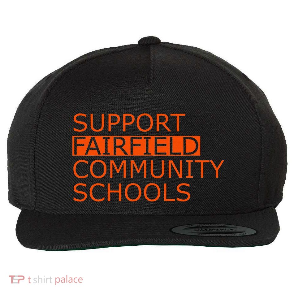 Support Fairfield Community Schools Wool Snapback Cap