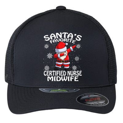 SantaS Favorite Certified Nurse Midwife Christmas Cute Gift Flexfit Unipanel Trucker Cap