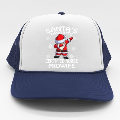 SantaS Favorite Certified Nurse Midwife Christmas Cute Gift Trucker Hat