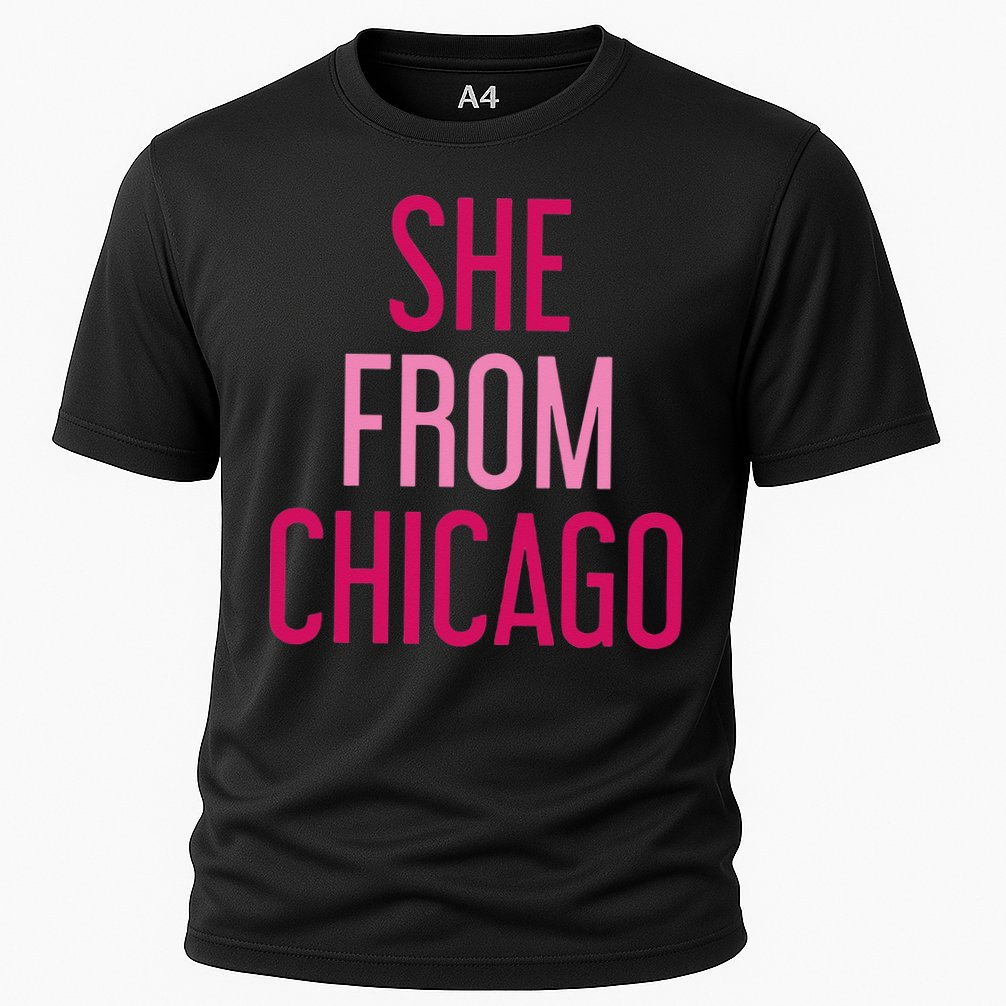 She From Chicago Women Apparel Cooling Performance Crew T-Shirt