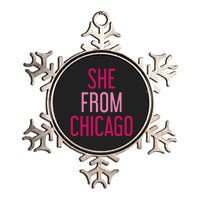 She From Chicago Women Apparel Metallic Star Ornament