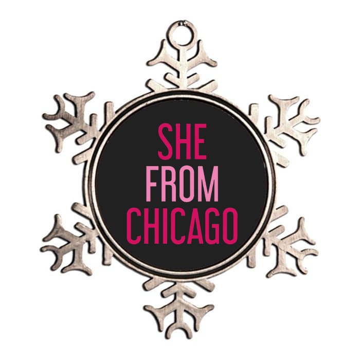 She From Chicago Women Apparel Metallic Star Ornament