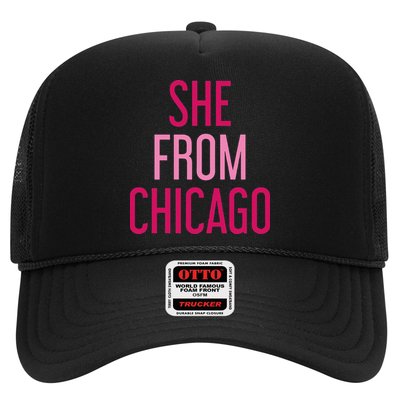 She From Chicago Women Apparel Trucker Hat