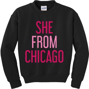 She From Chicago Women Apparel Kids Sweatshirt