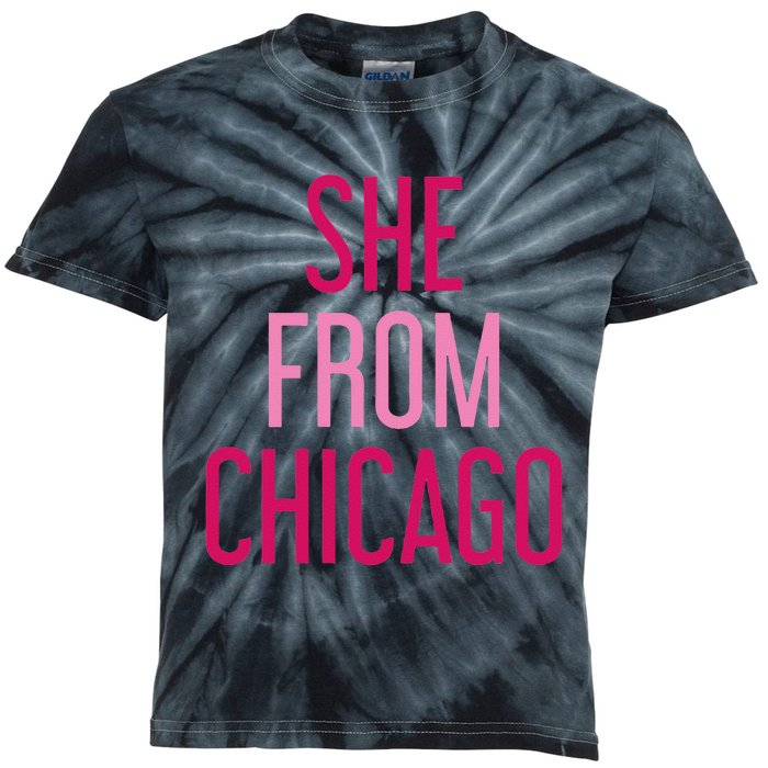 She From Chicago Women Apparel Kids Tie-Dye T-Shirt