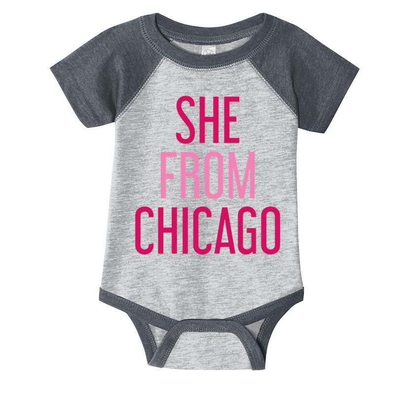 She From Chicago Women Apparel Infant Baby Jersey Bodysuit