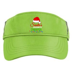 SantaS Favorite Chauffer Santa Hat Lights. Funny Christmas Adult Drive Performance Visor