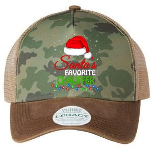 SantaS Favorite Chauffer Santa Hat Lights. Funny Christmas Legacy Tie Dye Trucker Hat