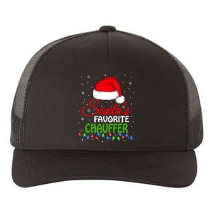 SantaS Favorite Chauffer Santa Hat Lights. Funny Christmas Yupoong Adult 5-Panel Trucker Hat