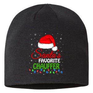 SantaS Favorite Chauffer Santa Hat Lights. Funny Christmas Sustainable Beanie