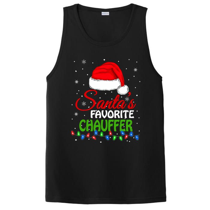 SantaS Favorite Chauffer Santa Hat Lights. Funny Christmas PosiCharge Competitor Tank