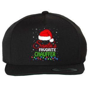 SantaS Favorite Chauffer Santa Hat Lights. Funny Christmas Wool Snapback Cap