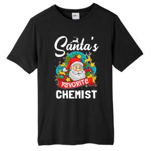 SantaS Favorite Chemist Xmas Light Santa Hat Christmas Tall Fusion ChromaSoft Performance T-Shirt