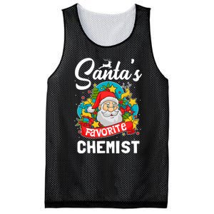 SantaS Favorite Chemist Xmas Light Santa Hat Christmas Mesh Reversible Basketball Jersey Tank