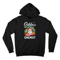 SantaS Favorite Chemist Xmas Light Santa Hat Christmas Tall Hoodie