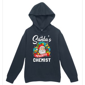 SantaS Favorite Chemist Xmas Light Santa Hat Christmas Urban Pullover Hoodie