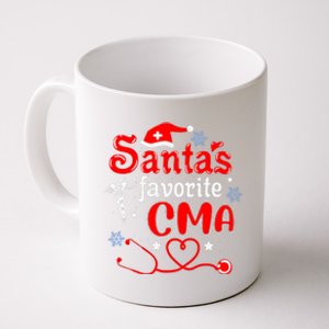 SantaS Favorite Cma Stethoscope Christmas Santa Hat Xmas Coffee Mug