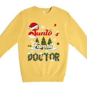 SantaS Favorite Doctor Family Matching Group Christmas Gift Premium Crewneck Sweatshirt