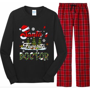 SantaS Favorite Doctor Family Matching Group Christmas Gift Long Sleeve Pajama Set