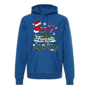 SantaS Favorite Doctor Family Matching Group Christmas Gift Premium Hoodie