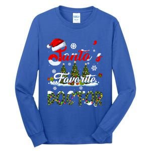 SantaS Favorite Doctor Family Matching Group Christmas Gift Tall Long Sleeve T-Shirt