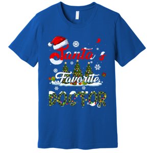 SantaS Favorite Doctor Family Matching Group Christmas Gift Premium T-Shirt