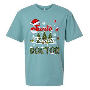 SantaS Favorite Doctor Family Matching Group Christmas Gift Sueded Cloud Jersey T-Shirt