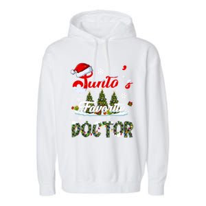 SantaS Favorite Doctor Family Matching Group Christmas Gift Garment-Dyed Fleece Hoodie