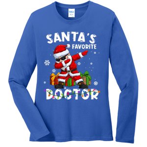 SantaS Favorite Doctor Family Matching Group Christmas Gift Ladies Long Sleeve Shirt