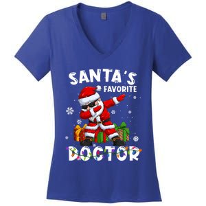 SantaS Favorite Doctor Family Matching Group Christmas Gift Women's V-Neck T-Shirt