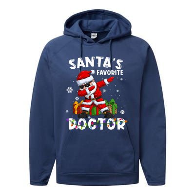 SantaS Favorite Doctor Family Matching Group Christmas Gift Performance Fleece Hoodie