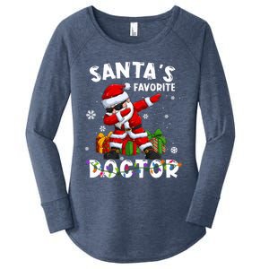 SantaS Favorite Doctor Family Matching Group Christmas Gift Women's Perfect Tri Tunic Long Sleeve Shirt