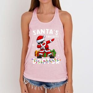 SantaS Favorite Doctor Family Matching Group Christmas Gift Women's Knotted Racerback Tank